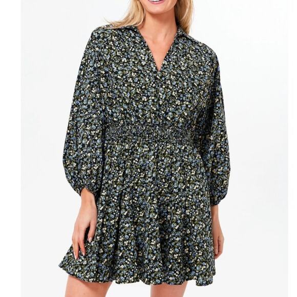 Tuckernuck Hyacinth House Floral Belle Cotton Mini Dress - Picture 1 of 11